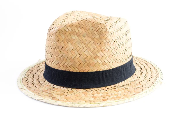 Straw hat on isolated white background — Stock Photo, Image