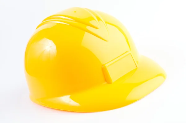 Yellow hard hat isolated on white background — Stock Photo, Image