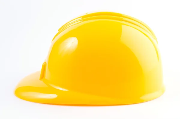 Gelber Hard Hat isoliert auf weißem Hintergrund — Stockfoto