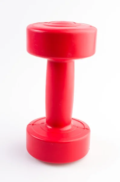 Red dumbells weight — Stock Photo, Image