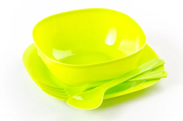 Green plastic — Zdjęcie stockowe