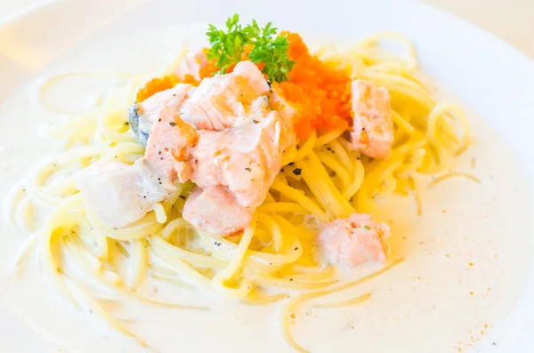 Pasta di salmone — Foto Stock