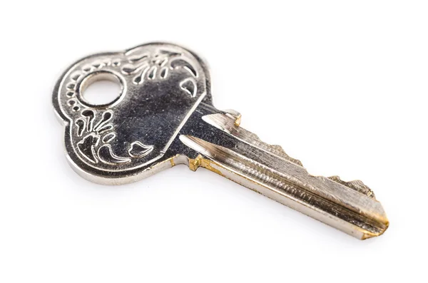 Key on white — Stock Photo, Image