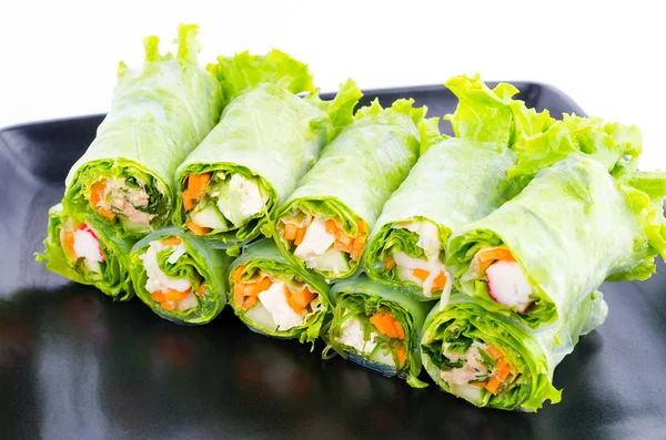 Fresh vegetables spring rolls — Stock Photo, Image