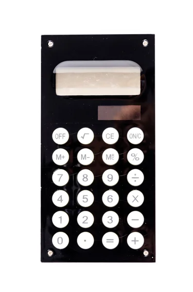 Calculatrice sur blanc — Photo