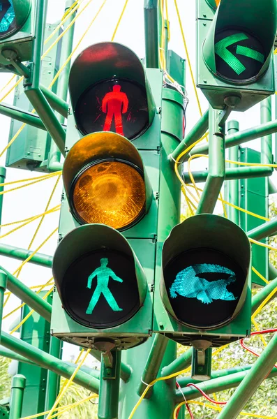 Ampelschaltung — Stockfoto