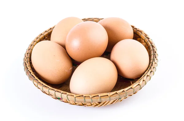 Egg on white background — Stock Photo, Image