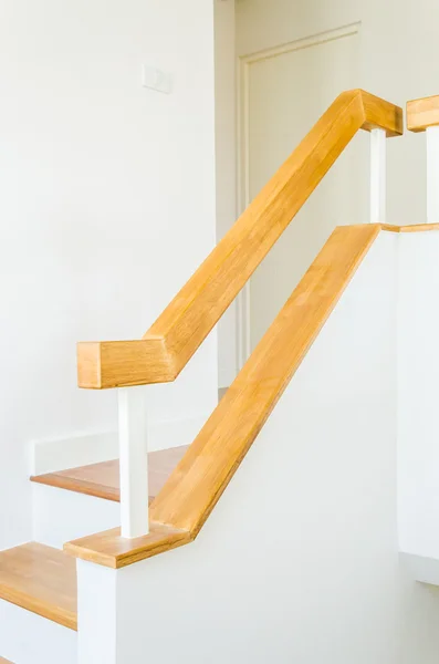 Wood staircase interior — Stock Photo, Image