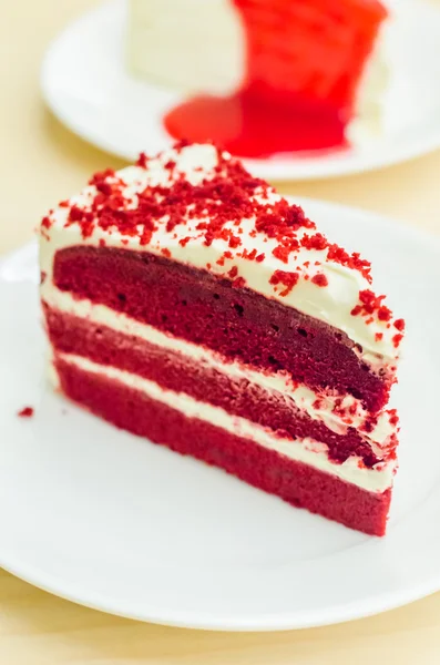 Velvet red cake — Stock Photo, Image