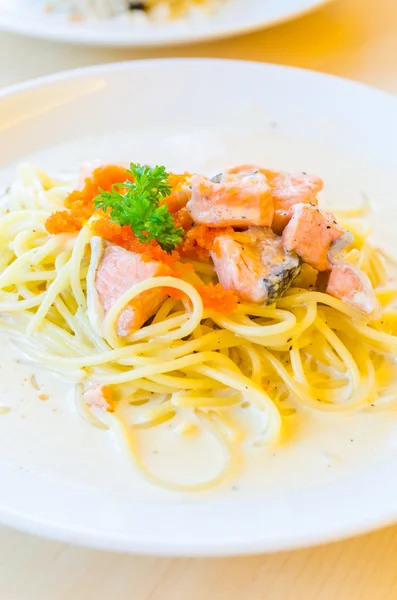 Salmon pasta — Stock Photo, Image