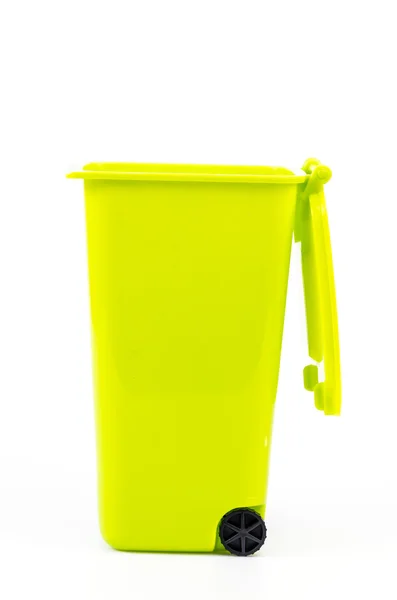 绿色垃圾桶 — 图库照片