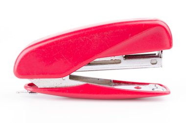 Beyaz üzerinde zımba