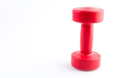 Kırmızı dumbells ağırlık