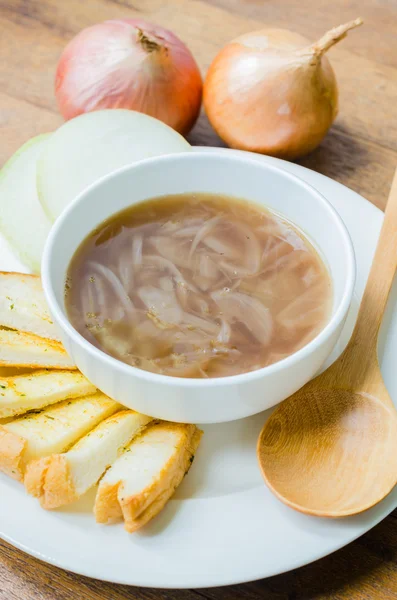 Løk-suppe – stockfoto