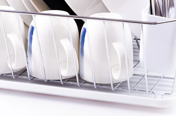 Dishes rack — Stock Photo, Image