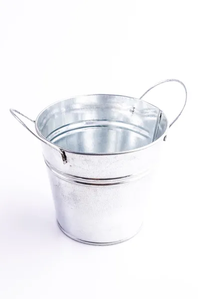 Stainless bucket — Stock Photo, Image