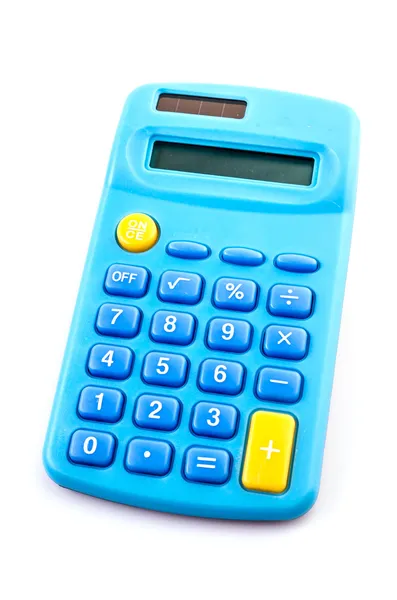 Kalkulačka modré — Stock fotografie
