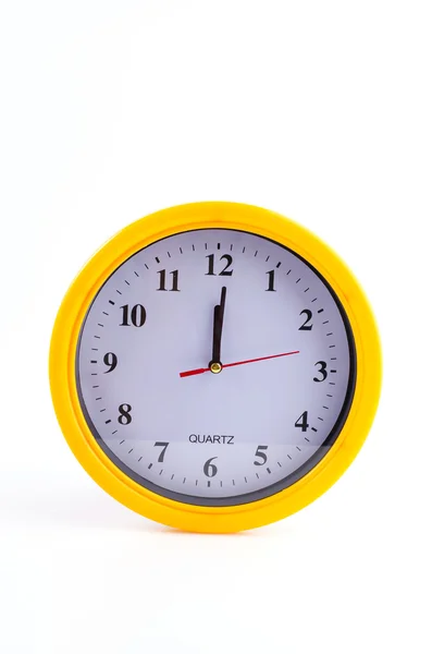 Yellow clock alarm — Stock Photo, Image