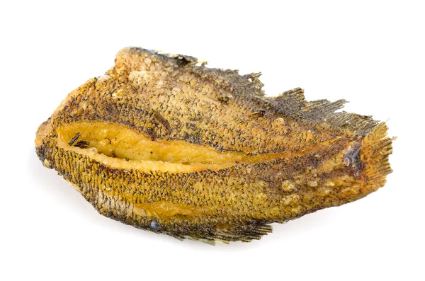 Fried fish isolated white background — Stock Photo, Image