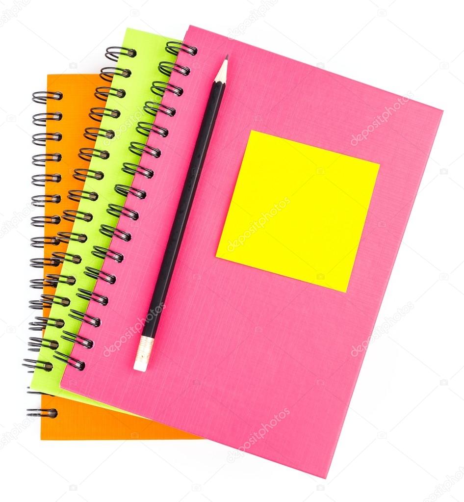 Note pad on notebook