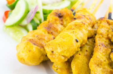 domuz eti satay Tayland mutfağı yemekleri