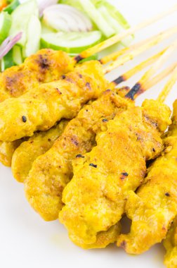 domuz eti satay Tayland mutfağı yemekleri