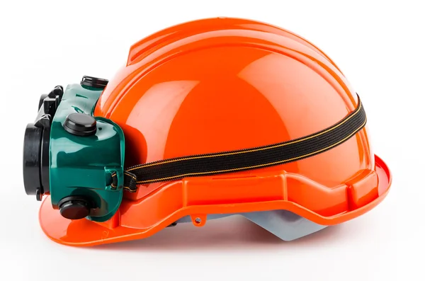 Casco di sicurezza e occhiali occhiali — Foto Stock