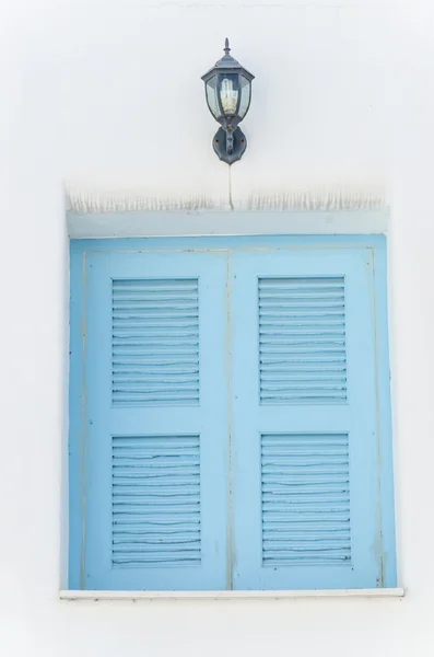 Grecja okno — Zdjęcie stockowe