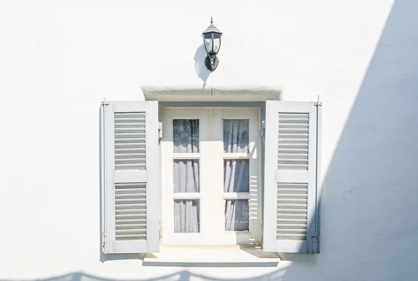 Greece window — Stock Photo, Image