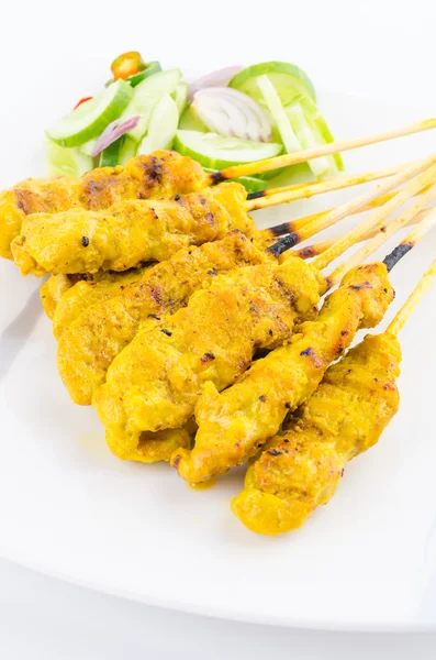 Schweinefleisch satay thailändische Küche Essen — Stockfoto