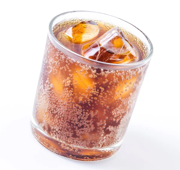 Cola im Glas — Stockfoto