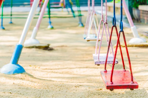 Playground swing — Stock Photo, Image