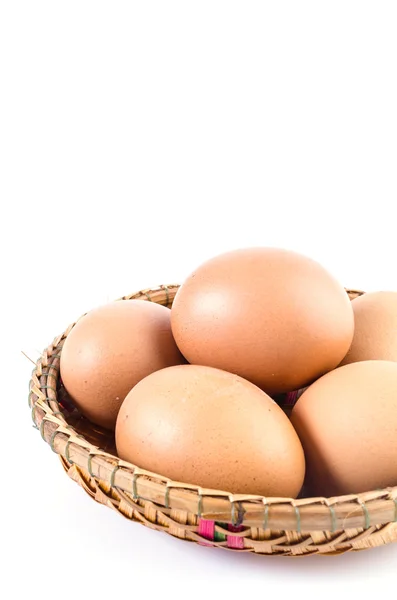 Eggs isolated on white — Stock Photo, Image