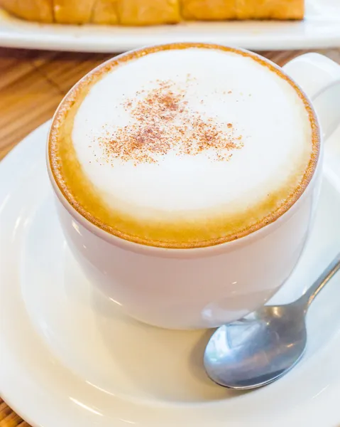 Sıcak cappuccino — Stok fotoğraf