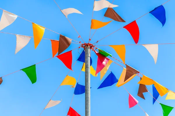 Farbe Parteifahnen — Stockfoto