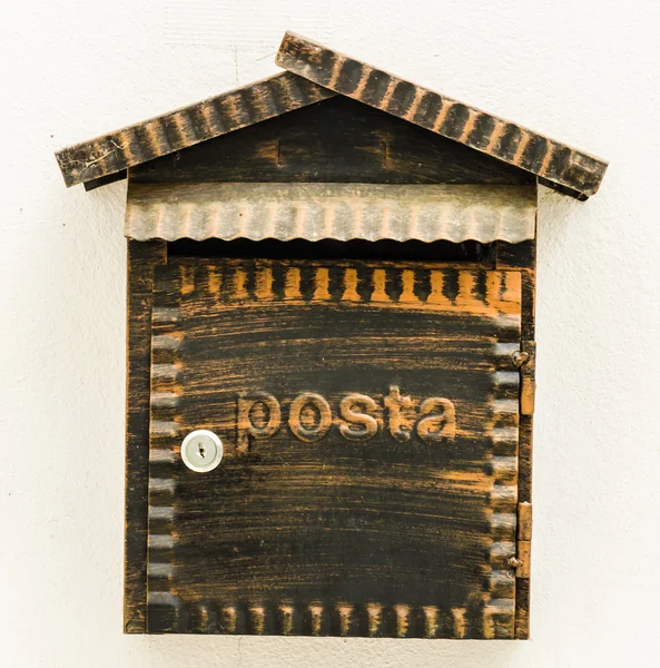 Wood mailbox — Stock Photo, Image