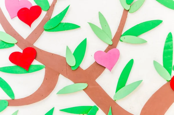 Heart abstract tree background — Stock Photo, Image