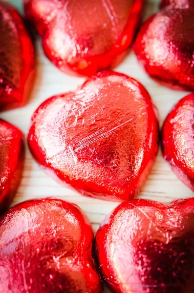 Corazones de chocolate — Foto de Stock