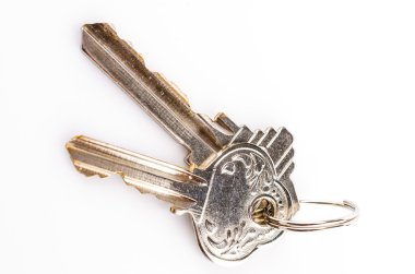 Beyaz arkaplanda anahtar