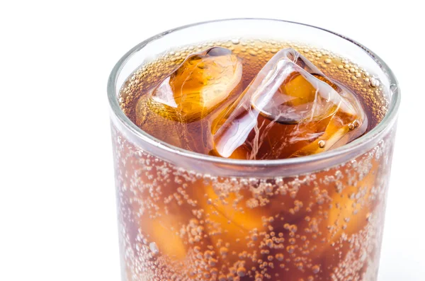 Cola i glaset — Stockfoto