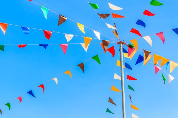 Farbe Parteifahnen — Stockfoto