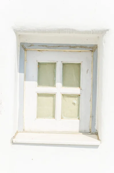 Grecja okno — Zdjęcie stockowe