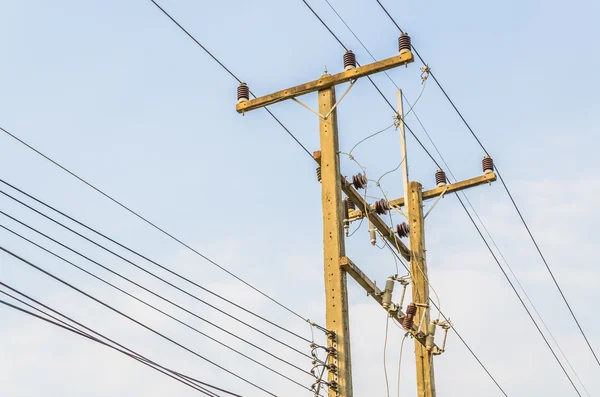 Elektryczne postu — Zdjęcie stockowe