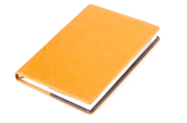 Caderno de couro — Fotografia de Stock