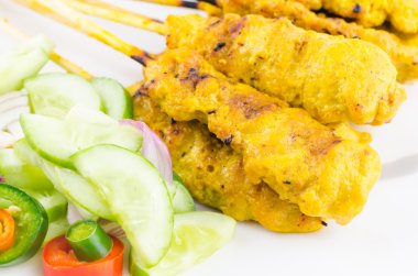 domuz eti satay Tayland mutfağı yemekleri