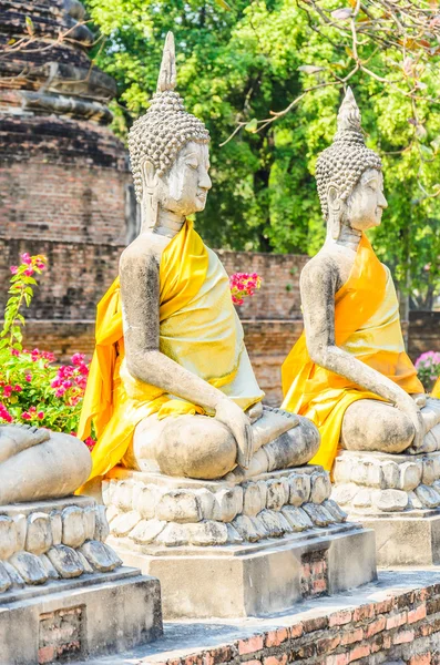 Wat yai chaimongkol tempel — Stockfoto