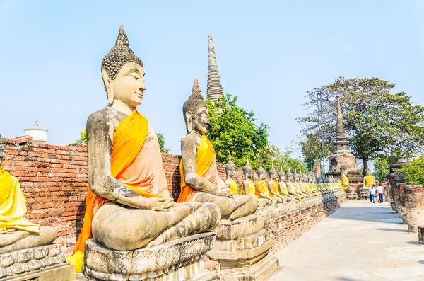 Wat yai chaimongkol tempel — Stockfoto