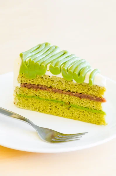 Green tea cake — Stock Photo, Image