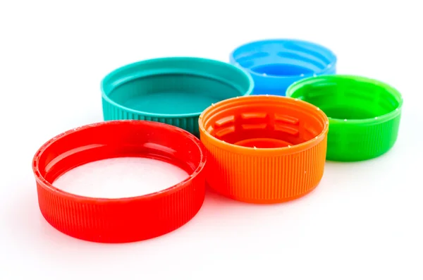 Plastic bottle caps — Stock Photo, Image