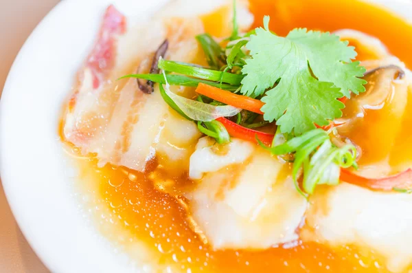 Steamed fish — Stock Photo, Image